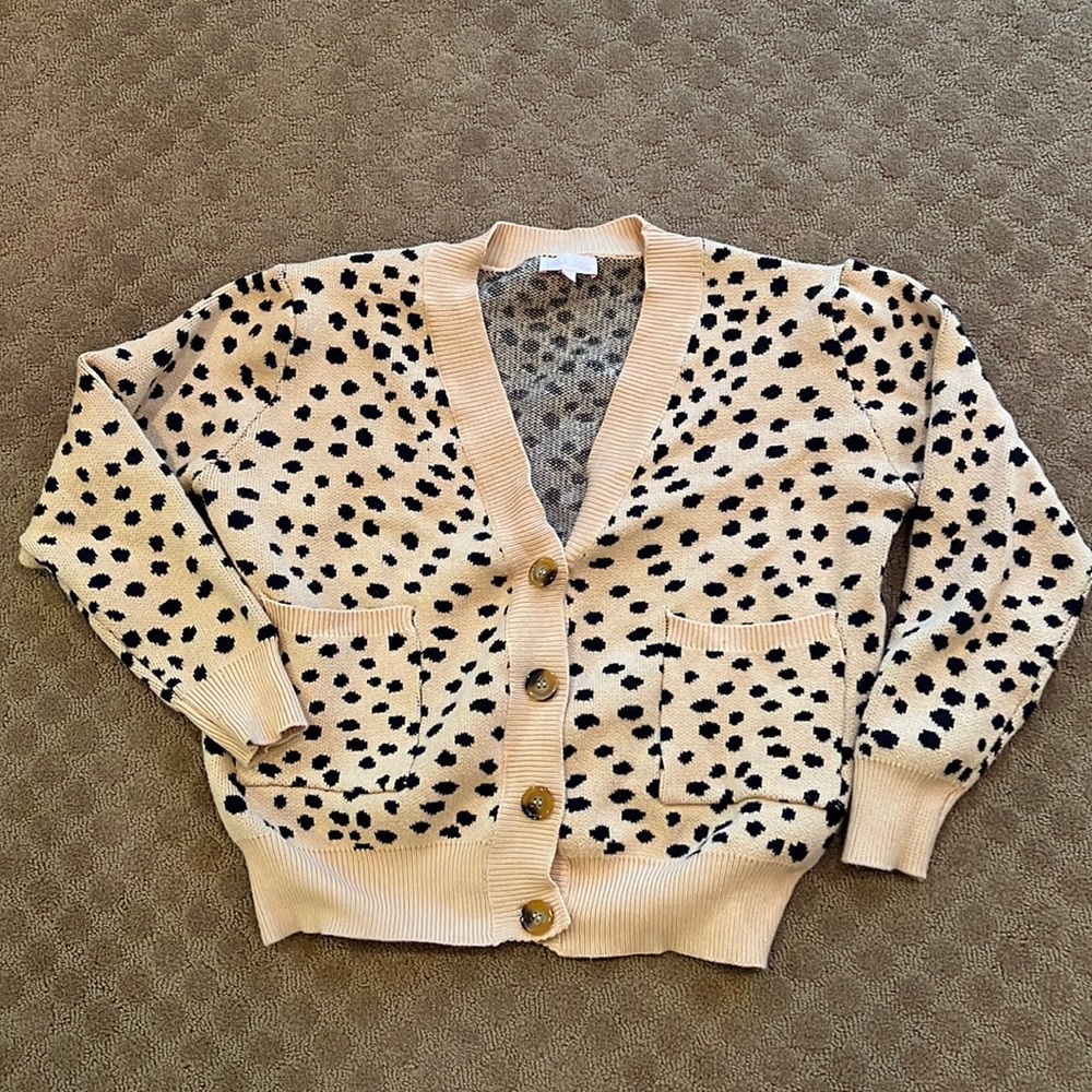 Pink Lily Animal Print Cardigan